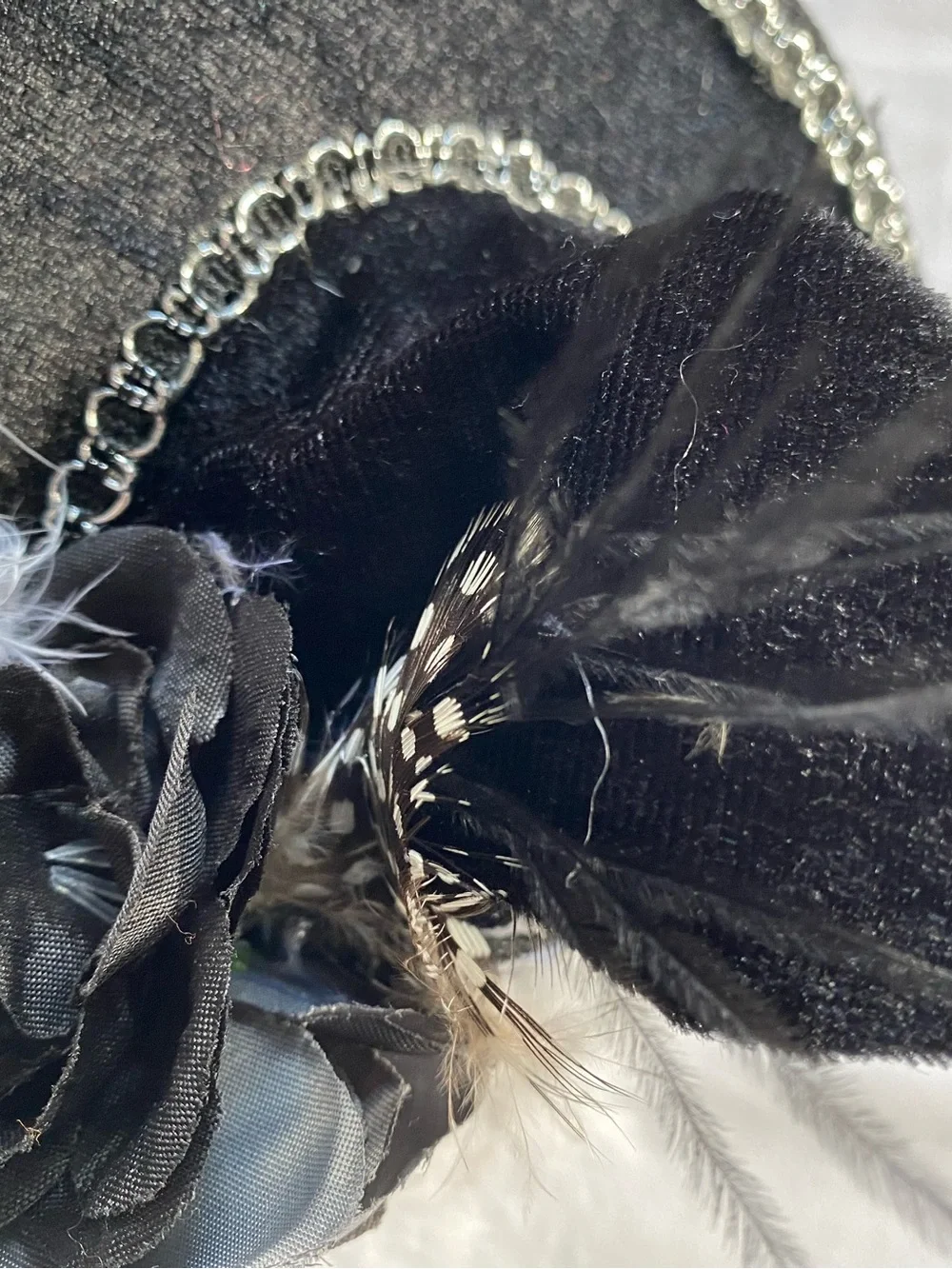 Halloween Mini Black Witch Decorative Hat Headband